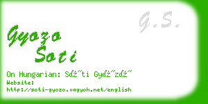 gyozo soti business card