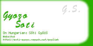 gyozo soti business card
